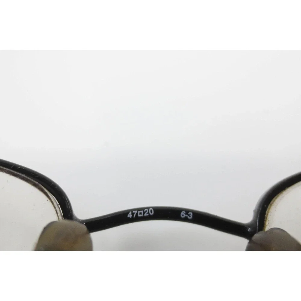 Chaps 118 CC03 Mens Oval Semi Rimless Black Metal Eyeglasses Frames 47-20-140